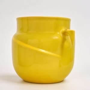 Doniczka ceramiczna Space X matowa bursztynowa