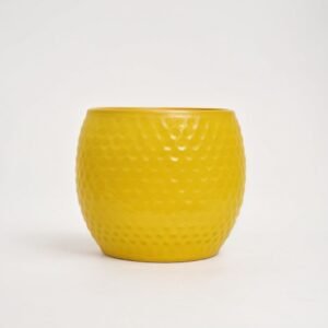 Doniczka ceramiczna Kropla matowa oliwkowa